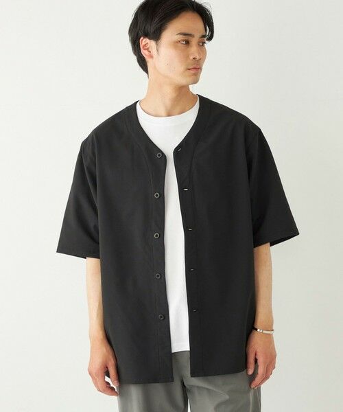 SHIPS / シップス シャツ・ブラウス | SHIPS Colors:〈洗濯機可能〉MoveFit(R) ノーカラー ショートスリーブ シャツ | 詳細5