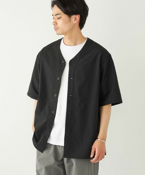 SHIPS / シップス シャツ・ブラウス | SHIPS Colors:〈洗濯機可能〉MoveFit(R) ノーカラー ショートスリーブ シャツ | 詳細6