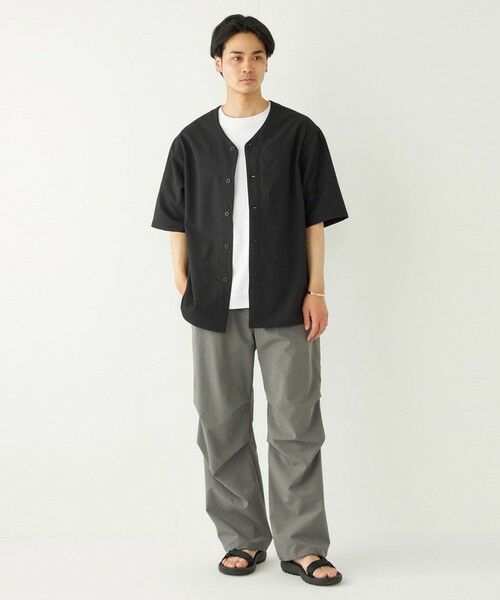 SHIPS / シップス シャツ・ブラウス | SHIPS Colors:〈洗濯機可能〉MoveFit(R) ノーカラー ショートスリーブ シャツ | 詳細9