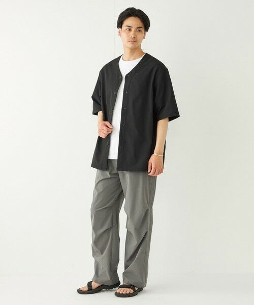 SHIPS / シップス シャツ・ブラウス | SHIPS Colors:〈洗濯機可能〉MoveFit(R) ノーカラー ショートスリーブ シャツ | 詳細11