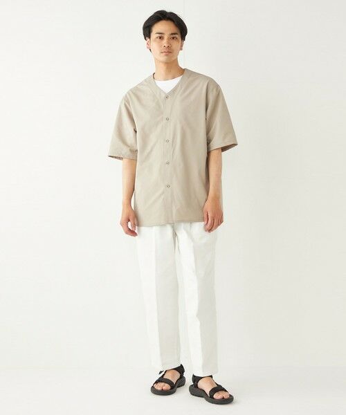 SHIPS / シップス シャツ・ブラウス | SHIPS Colors:〈洗濯機可能〉MoveFit(R) ノーカラー ショートスリーブ シャツ | 詳細21