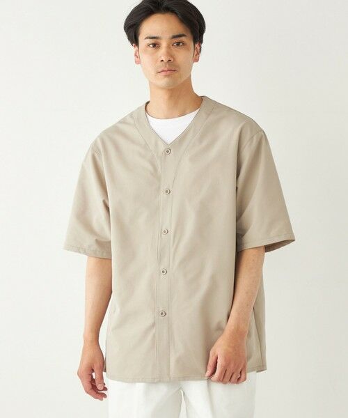 SHIPS / シップス シャツ・ブラウス | SHIPS Colors:〈洗濯機可能〉MoveFit(R) ノーカラー ショートスリーブ シャツ | 詳細23