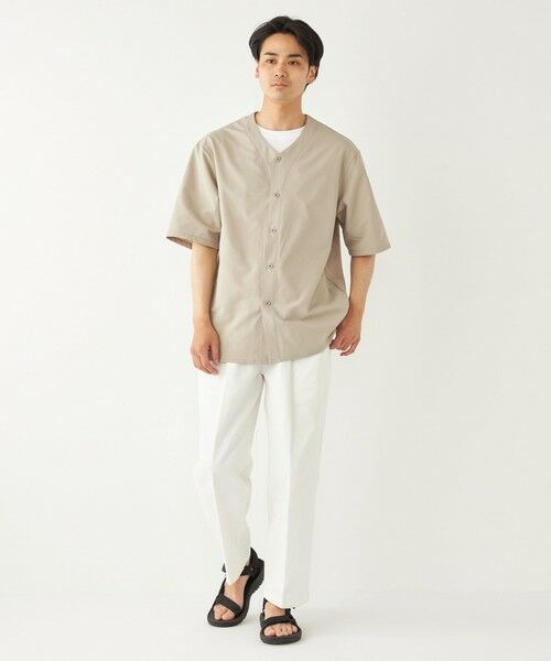 SHIPS / シップス シャツ・ブラウス | SHIPS Colors:〈洗濯機可能〉MoveFit(R) ノーカラー ショートスリーブ シャツ | 詳細25