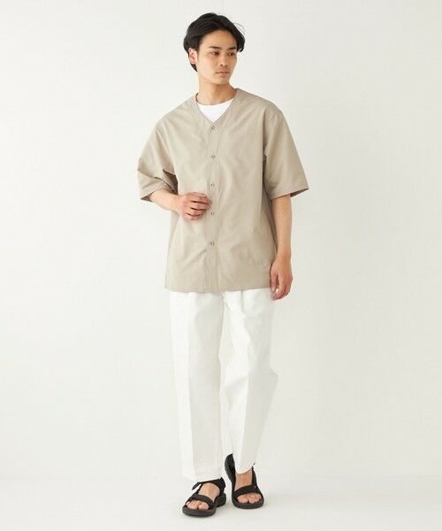 SHIPS / シップス シャツ・ブラウス | SHIPS Colors:〈洗濯機可能〉MoveFit(R) ノーカラー ショートスリーブ シャツ | 詳細26