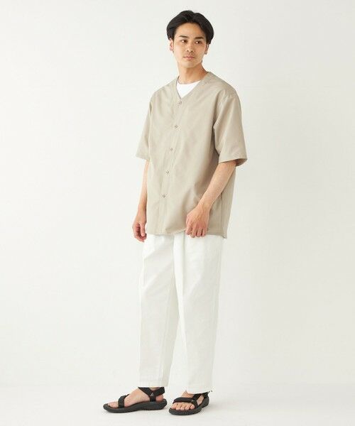 SHIPS / シップス シャツ・ブラウス | SHIPS Colors:〈洗濯機可能〉MoveFit(R) ノーカラー ショートスリーブ シャツ | 詳細27