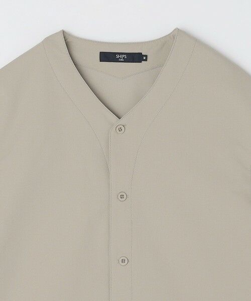 SHIPS / シップス シャツ・ブラウス | SHIPS Colors:〈洗濯機可能〉MoveFit(R) ノーカラー ショートスリーブ シャツ | 詳細15