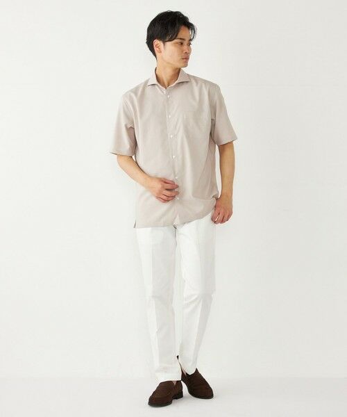 SHIPS / シップス シャツ・ブラウス | SHIPS Colors:ノーアイロン ウールライク ワイドカラー ショートスリーブ シャツ | 詳細9