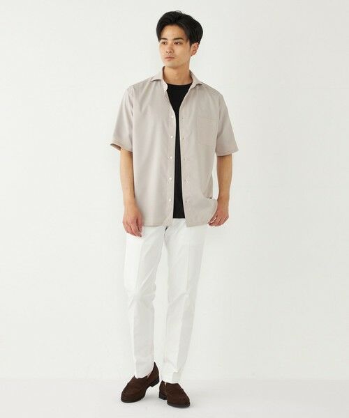 SHIPS / シップス シャツ・ブラウス | SHIPS Colors:ノーアイロン ウールライク ワイドカラー ショートスリーブ シャツ | 詳細10