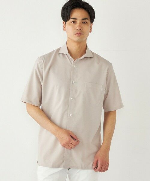 SHIPS / シップス シャツ・ブラウス | SHIPS Colors:ノーアイロン ウールライク ワイドカラー ショートスリーブ シャツ | 詳細11