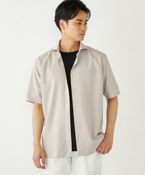 SHIPS / シップス シャツ・ブラウス | SHIPS Colors:ノーアイロン ウールライク ワイドカラー ショートスリーブ シャツ | 詳細12