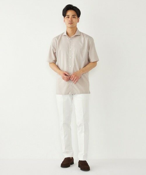 SHIPS / シップス シャツ・ブラウス | SHIPS Colors:ノーアイロン ウールライク ワイドカラー ショートスリーブ シャツ | 詳細15