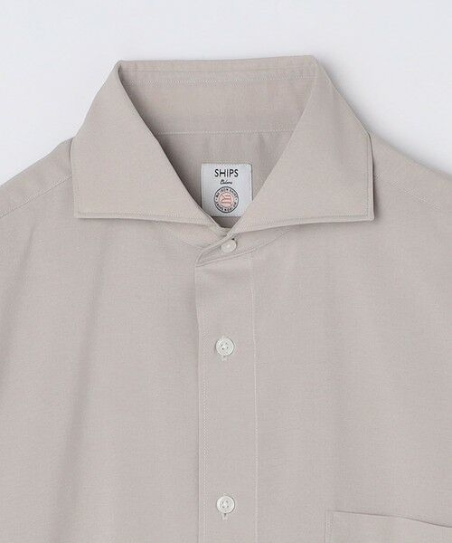 SHIPS / シップス シャツ・ブラウス | SHIPS Colors:ノーアイロン ウールライク ワイドカラー ショートスリーブ シャツ | 詳細3