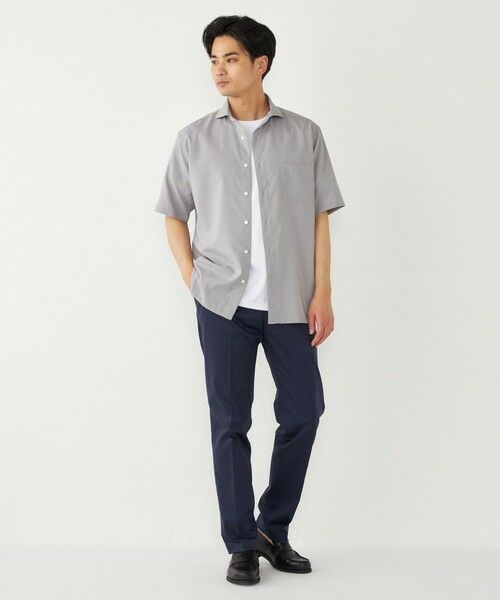 SHIPS / シップス シャツ・ブラウス | SHIPS Colors:ノーアイロン ウールライク ワイドカラー ショートスリーブ シャツ | 詳細22