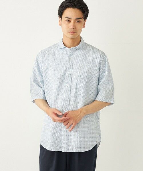 SHIPS / シップス シャツ・ブラウス | SHIPS Colors:〈洗濯機可能〉リップル プリント ショートスリーブ シャツ | 詳細8