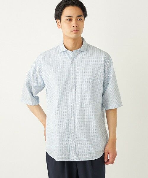 SHIPS / シップス シャツ・ブラウス | SHIPS Colors:〈洗濯機可能〉リップル プリント ショートスリーブ シャツ | 詳細9