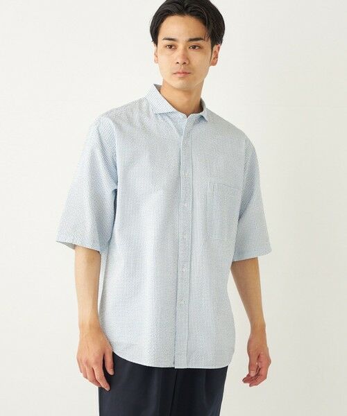 SHIPS / シップス シャツ・ブラウス | SHIPS Colors:〈洗濯機可能〉リップル プリント ショートスリーブ シャツ | 詳細10