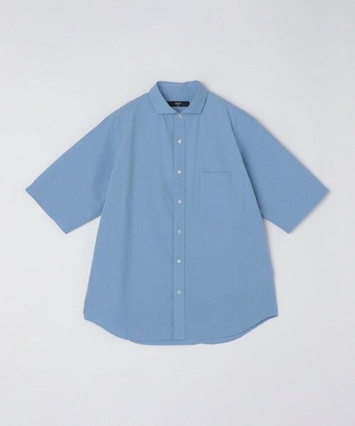 SHIPS / シップス シャツ・ブラウス | SHIPS Colors:〈洗濯機可能〉リップル プリント ショートスリーブ シャツ | 詳細14