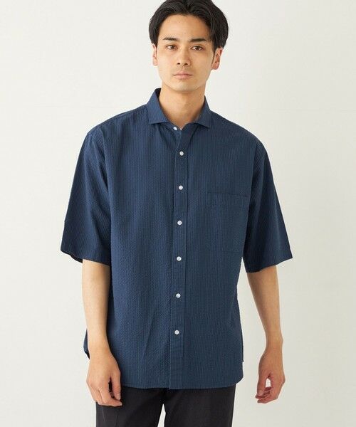 SHIPS / シップス シャツ・ブラウス | SHIPS Colors:〈洗濯機可能〉リップル プリント ショートスリーブ シャツ | 詳細28