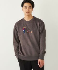 SHIPS / シップス Tシャツ | SHIPS Colors:フェイクスエード (ポリエステル) エンブロイダリー スウェット