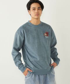 SHIPS / シップス Tシャツ | SHIPS Colors:フェイクスエード (ポリエステル) エンブロイダリー スウェット