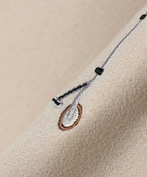 SHIPS / シップス Tシャツ | SHIPS Colors:フェイクスエード (ポリエステル) エンブロイダリー スウェット | 詳細2