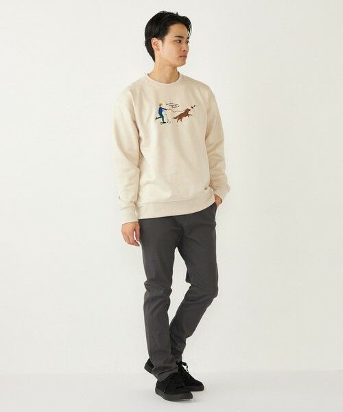 SHIPS / シップス Tシャツ | SHIPS Colors:フェイクスエード (ポリエステル) エンブロイダリー スウェット | 詳細10