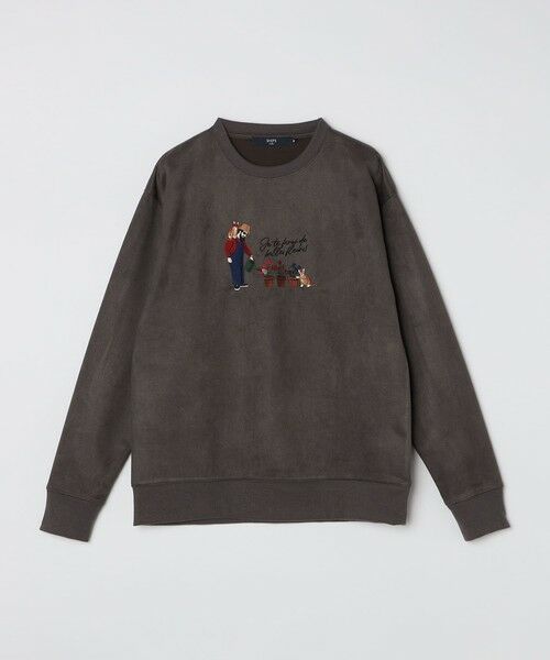 SHIPS / シップス Tシャツ | SHIPS Colors:フェイクスエード (ポリエステル) エンブロイダリー スウェット | 詳細12
