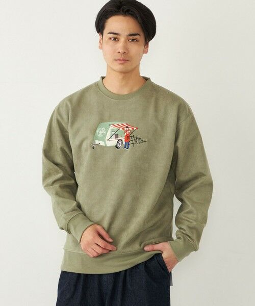 SHIPS / シップス Tシャツ | SHIPS Colors:フェイクスエード (ポリエステル) エンブロイダリー スウェット | 詳細29