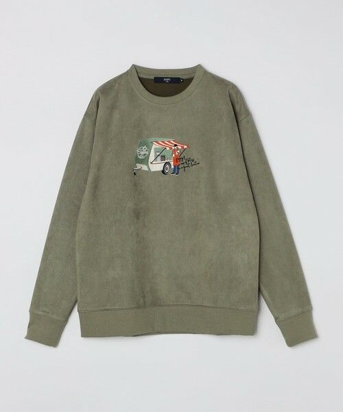 SHIPS / シップス Tシャツ | SHIPS Colors:フェイクスエード (ポリエステル) エンブロイダリー スウェット | 詳細19