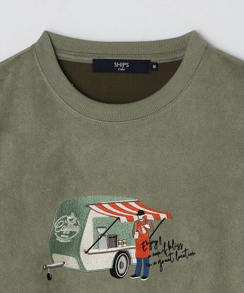 SHIPS / シップス Tシャツ | SHIPS Colors:フェイクスエード (ポリエステル) エンブロイダリー スウェット | 詳細21