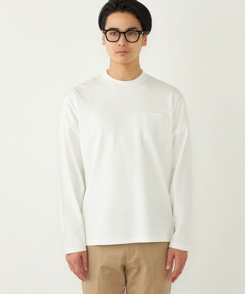 SHIPS / シップス Tシャツ | SHIPS Colors:〈抗菌防臭〉スムース ビズTEE ロングスリーブ◇ | 詳細3