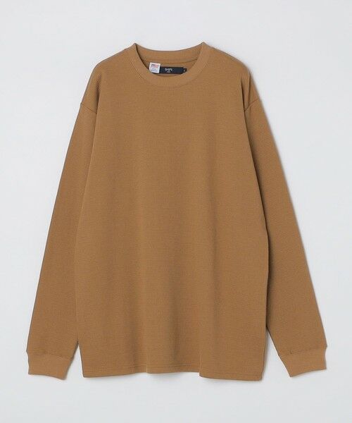 SHIPS / シップス Tシャツ | SHIPS Colors:USAコットン サーマル ロングスリーブ◇(レンガ)