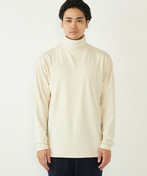 SHIPS / シップス Tシャツ | SHIPS Colors:〈洗濯機可能〉スムース ジャージ タートルネック カットソー | 詳細3