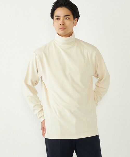 SHIPS / シップス Tシャツ | SHIPS Colors:〈洗濯機可能〉スムース ジャージ タートルネック カットソー | 詳細8