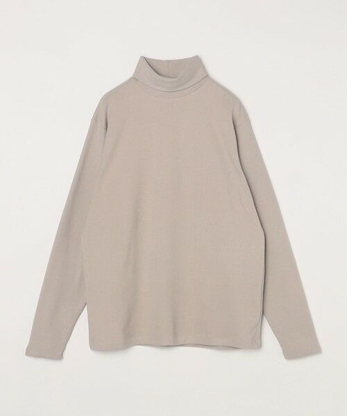 SHIPS / シップス Tシャツ | SHIPS Colors:〈洗濯機可能〉スムース ジャージ タートルネック カットソー(グレー)