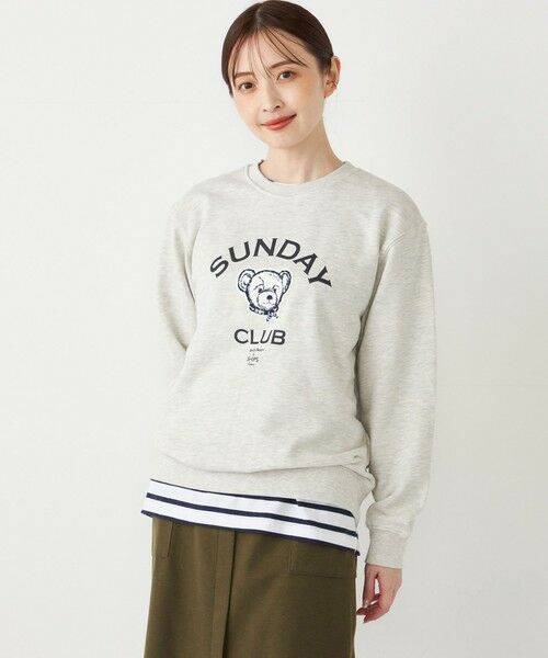 SHIPS / シップス スウェット | SHIPS Colors: TeddyBear(R) スウェット◇(ナチュラル)