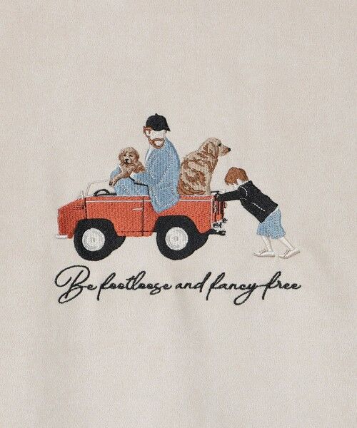 SHIPS / シップス スウェット | SHIPS Colors: ポリエステル フェイクスエード エンブロイダリー スウェット | 詳細2