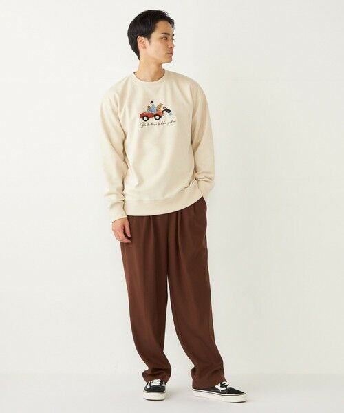 SHIPS / シップス スウェット | SHIPS Colors: ポリエステル フェイクスエード エンブロイダリー スウェット | 詳細8