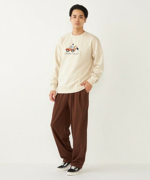 SHIPS / シップス スウェット | SHIPS Colors: ポリエステル フェイクスエード エンブロイダリー スウェット | 詳細9