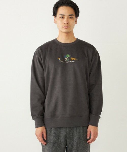 SHIPS / シップス スウェット | SHIPS Colors: ポリエステル フェイクスエード エンブロイダリー スウェット | 詳細13