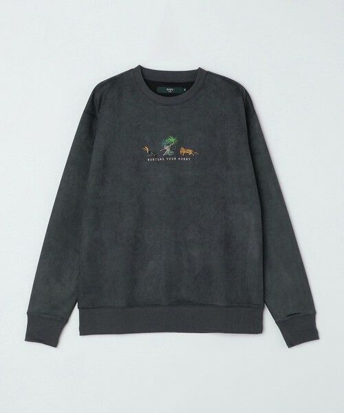 SHIPS / シップス スウェット | SHIPS Colors: ポリエステル フェイクスエード エンブロイダリー スウェット | 詳細10