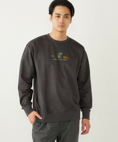 SHIPS / シップス スウェット | SHIPS Colors: ポリエステル フェイクスエード エンブロイダリー スウェット | 詳細19