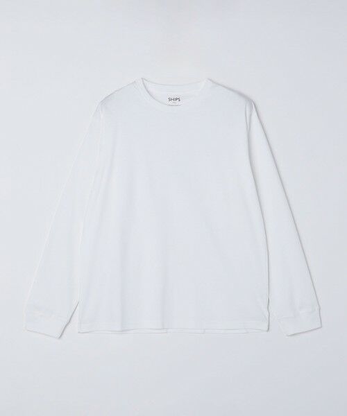 SHIPS / シップス Tシャツ | SHIPS Colors:シルケット コットン クルーネック Tシャツ (ロンT)◇ | 詳細1