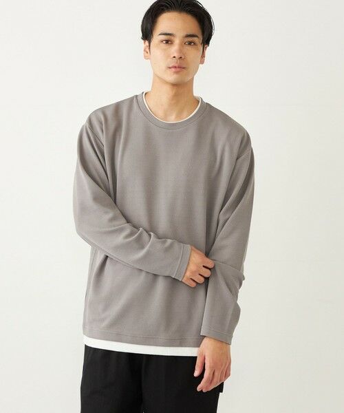 SHIPS / シップス Tシャツ | SHIPS Colors:フクレジャカード フェイクレイヤード トップス | 詳細15