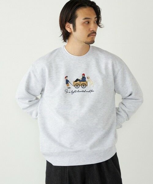 SHIPS / シップス Tシャツ | SHIPS Colors:エンブロイダリー スウェット | 詳細9