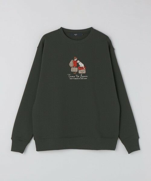 SHIPS / シップス Tシャツ | SHIPS Colors:エンブロイダリー スウェット◇（チャコールグレー）