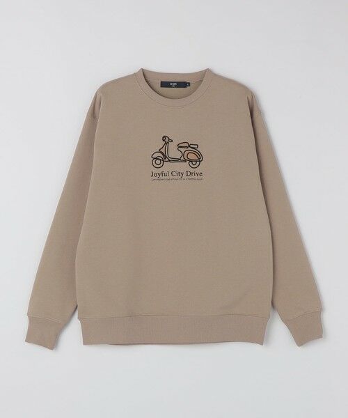SHIPS / シップス Tシャツ | SHIPS Colors:エンブロイダリー スウェット◇（ベージュ）