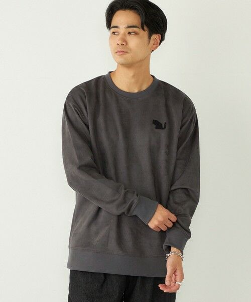 SHIPS / シップス Tシャツ | SHIPS Colors:〈洗濯機可能〉ポリエステル フェイクスエード スウェット | 詳細8