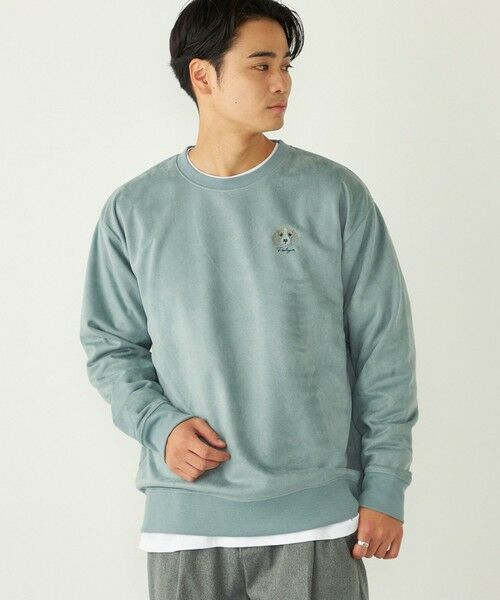 SHIPS / シップス Tシャツ | SHIPS Colors:〈洗濯機可能〉ポリエステル フェイクスエード スウェット | 詳細24