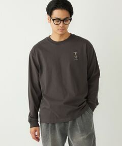 SHIPS / シップス Tシャツ | SHIPS Colors:TeddyBear(R) ワンポイント 刺繍 ロンT◇